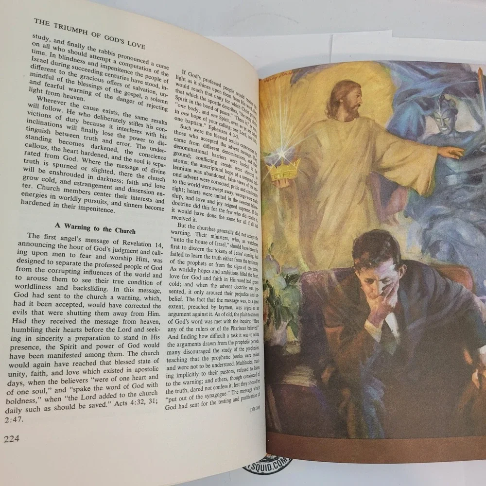 Pacific Press The Triumph of Gods Love E. G. White Hardcover 1957 Illustrated